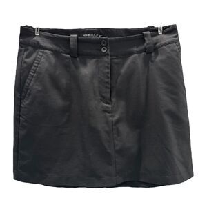 Nike Golf, Dri-Fit Black Golf Skirt, Skort Lined, Front and Back Pockets Size 10